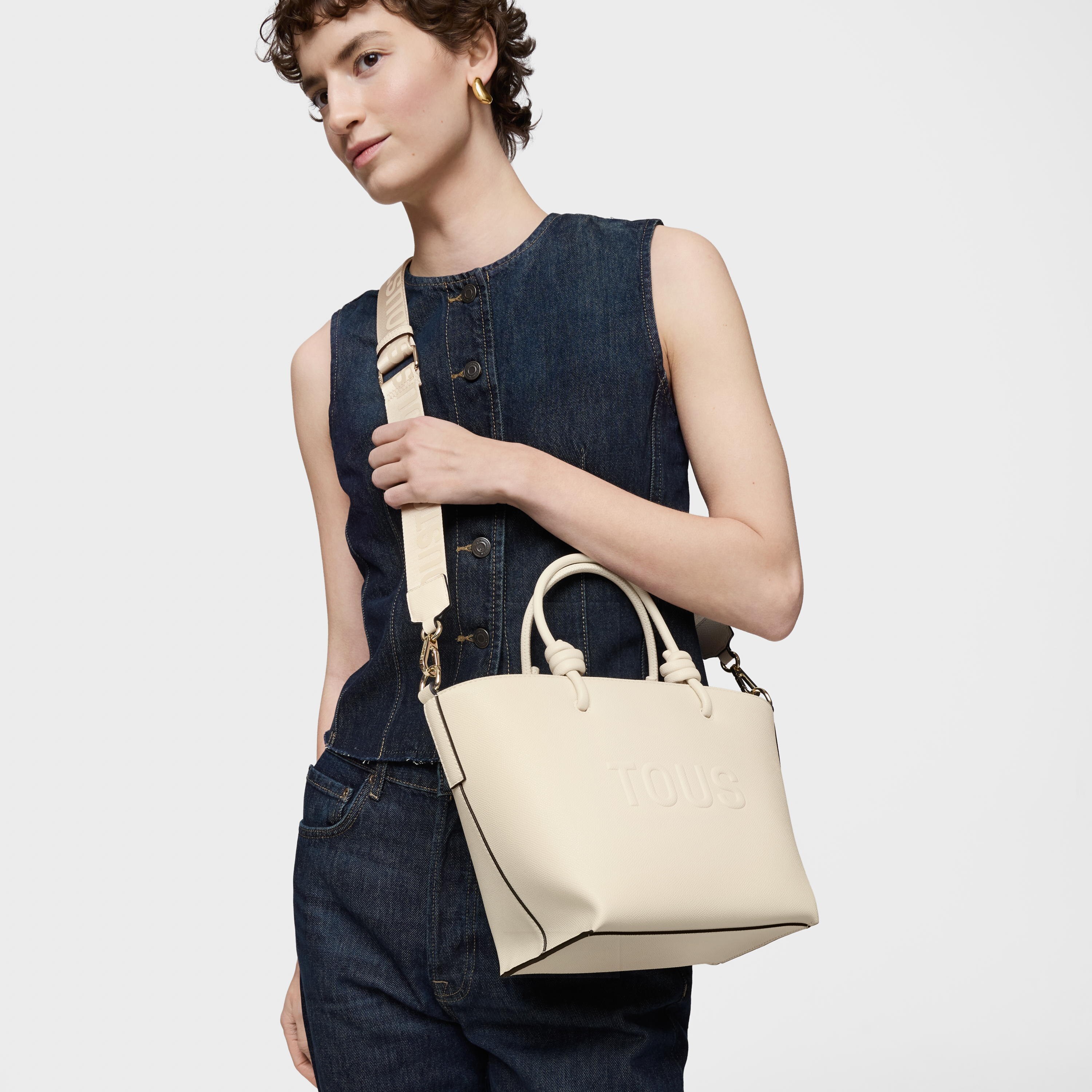 Small beige Tote bag TOUS La Rue New