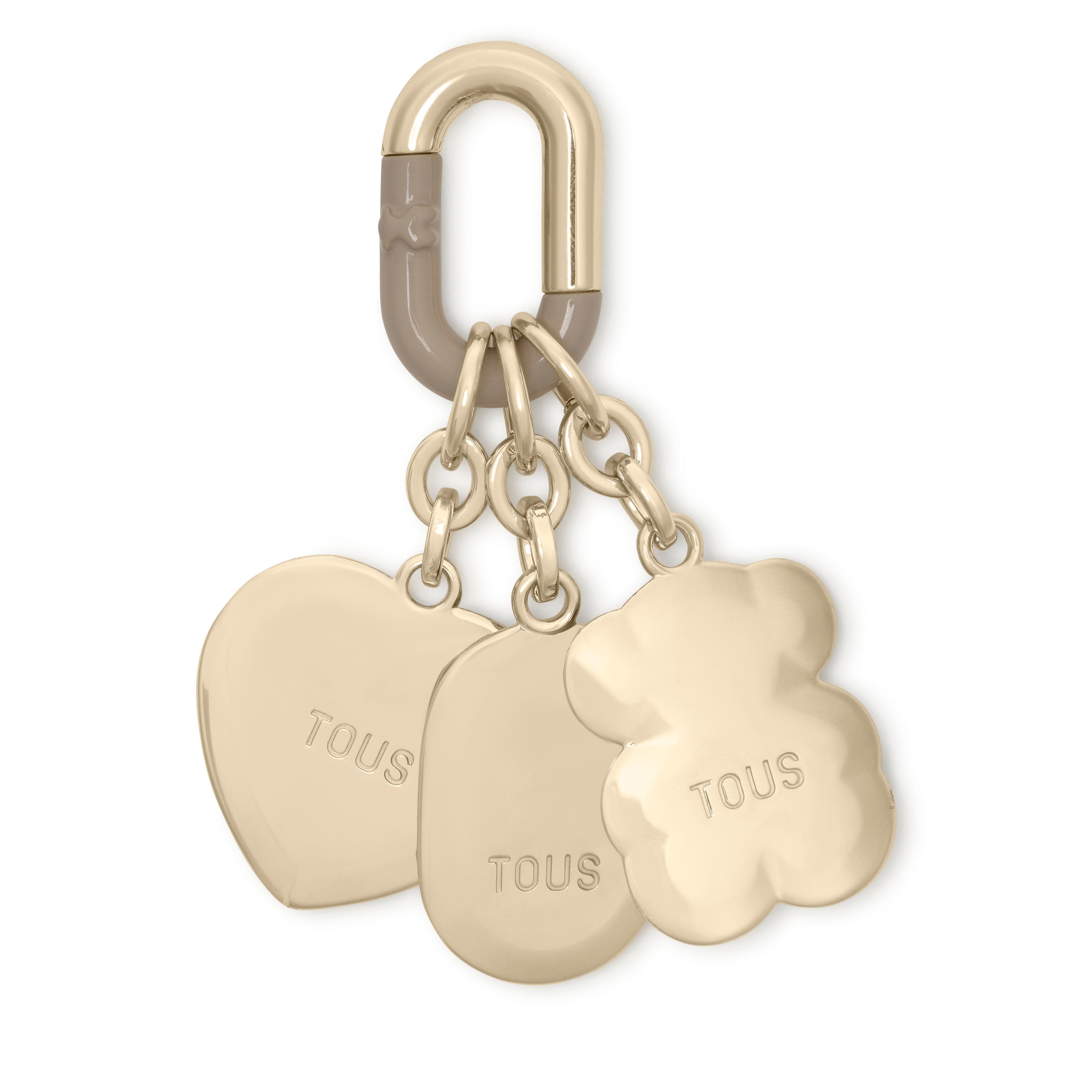 Set of gold-colored Key ring pendants Hold | TOUS