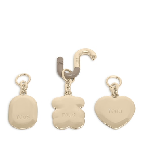 Pack de llaveros colgantes dorados Hold