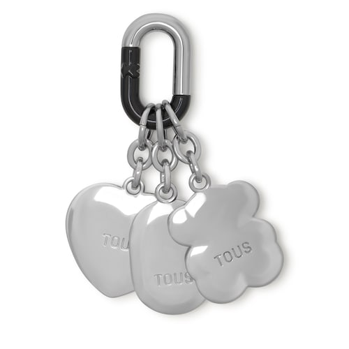 Pack de llaveros colgantes plateados Hold