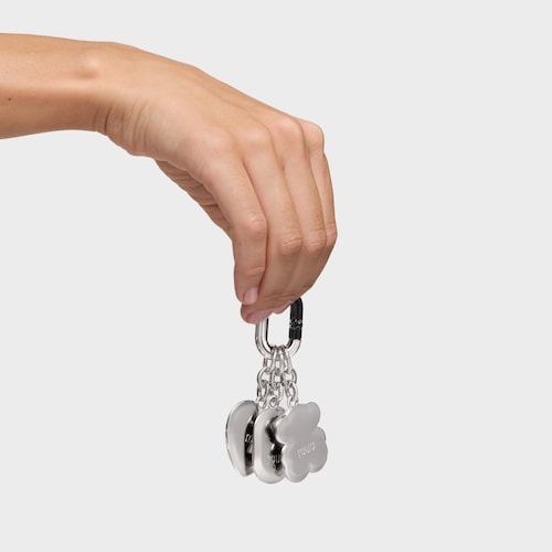 Pack de llaveros colgantes plateados Hold