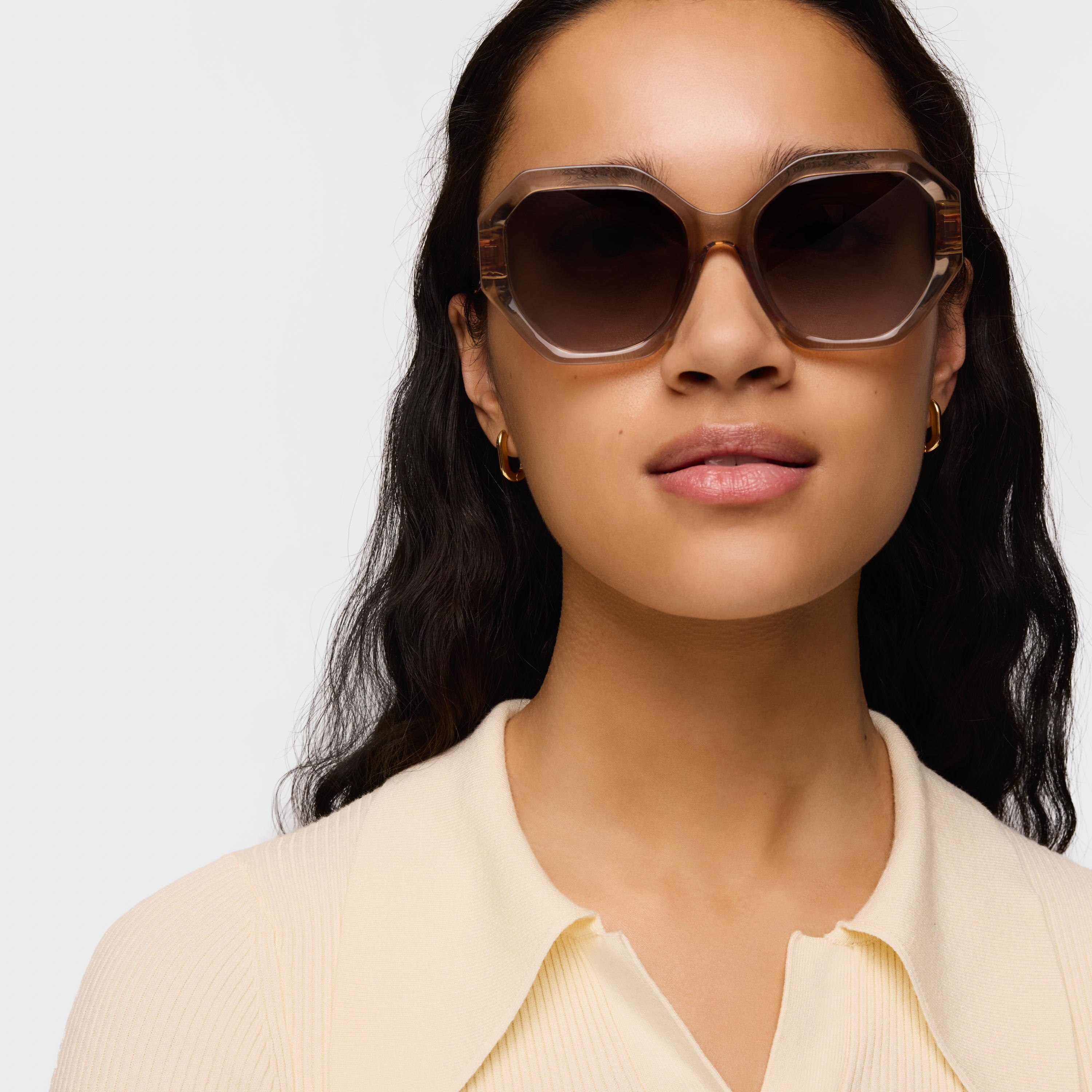 Brown Sunglasses TOUS Hexagon Icon