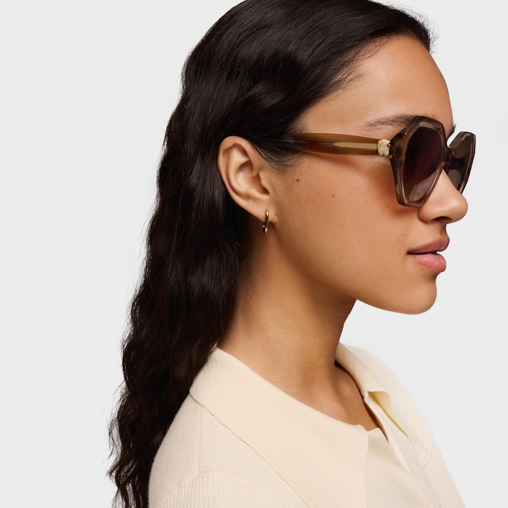 Brązowe Okulary przeciwsłoneczne TOUS Hexagon Icon