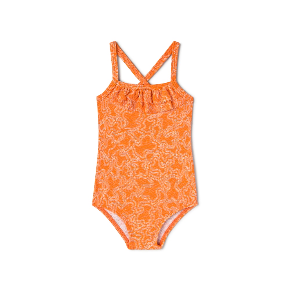 Girls swimsuit in MKaos orange