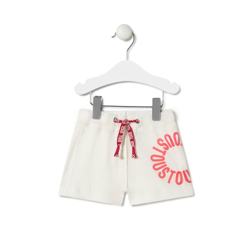 Bermudas de menino Casual cor crua