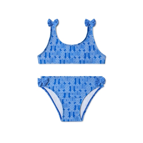 Bikini de ni&ntilde;a Line azul image number 0