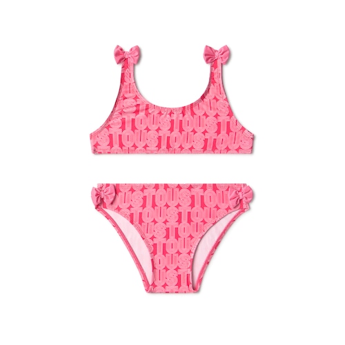 Bikini de menina Line coral
