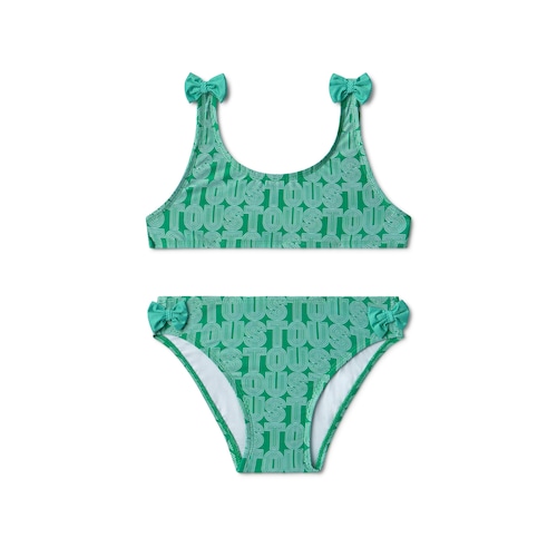 Girls bikini in Line green