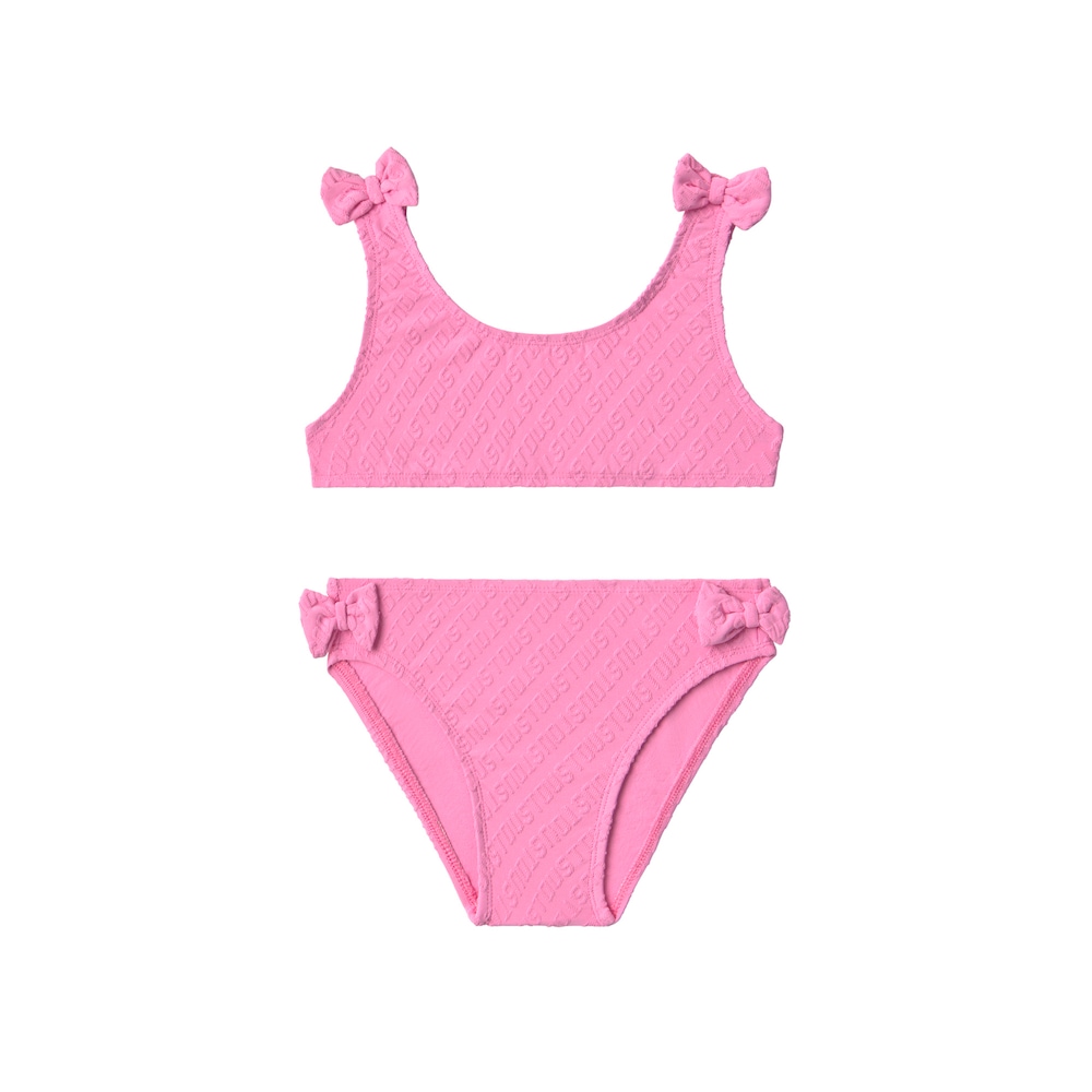 Bikini de ni&ntilde;a Logo rosa