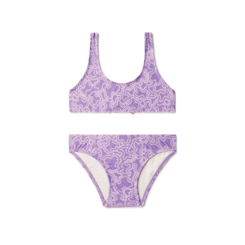 Bikini de menina MKaos lilás