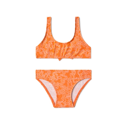 Bikini de menina MKaos cor-de-laranja