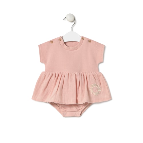 Body con falda de bebé Classic rosa