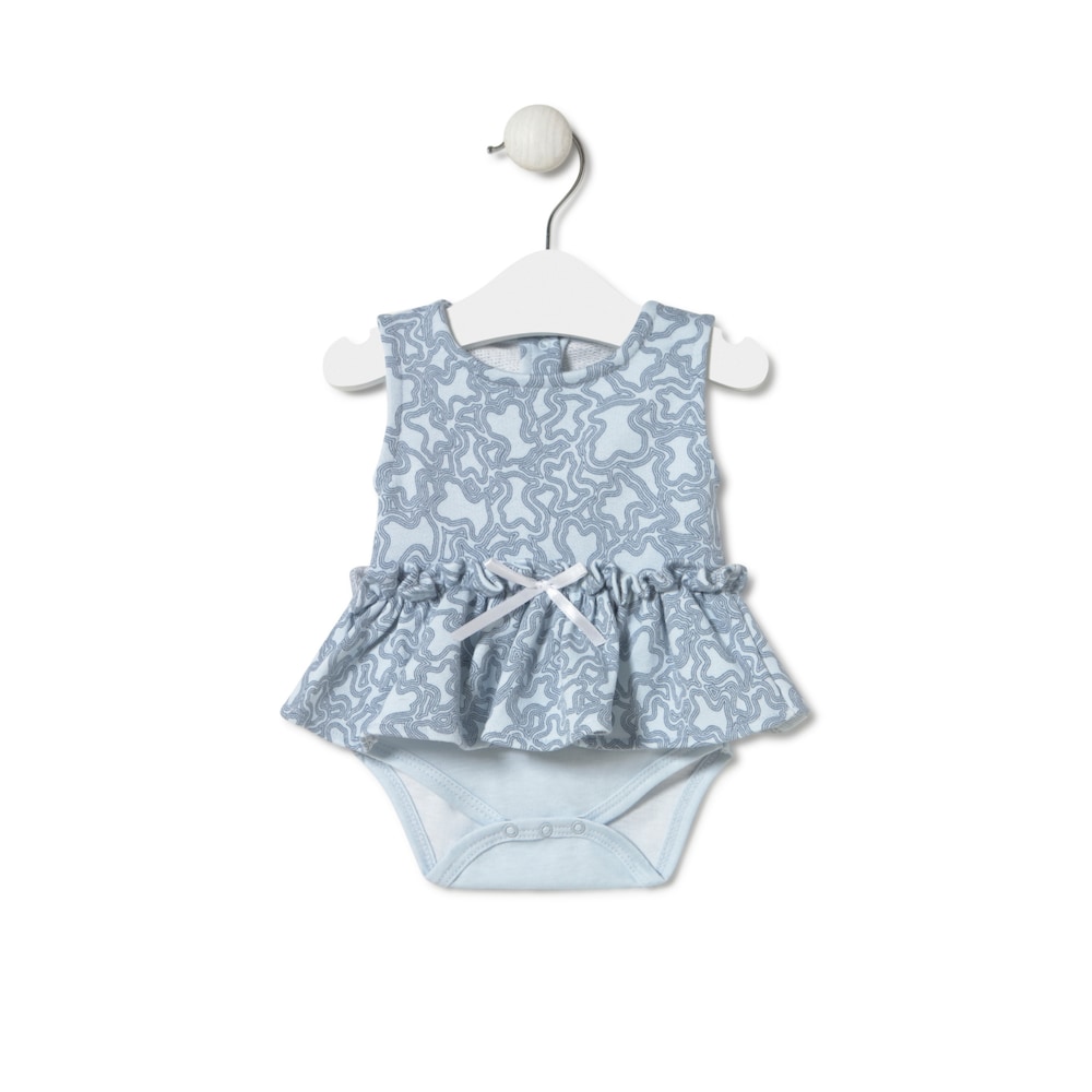 Body con falda de beb&eacute; ni&ntilde;a KaosP azul celeste
