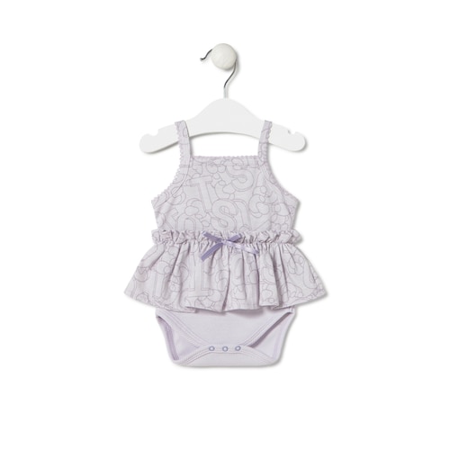 Baby bodysuit with skirt in Mix lilac image number 0