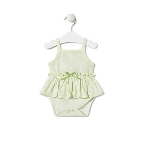 Baby bodysuit with skirt in Mix green image number 0