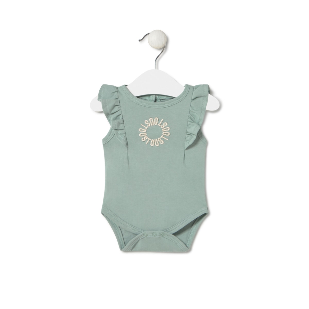 Body Con Volantes De Bebé Classic Bruma