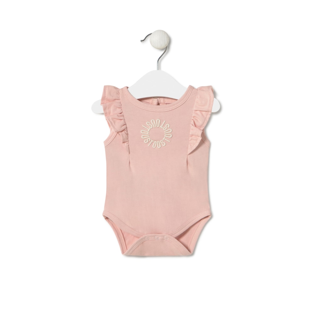 Body con volantes de beb&eacute; Classic rosa