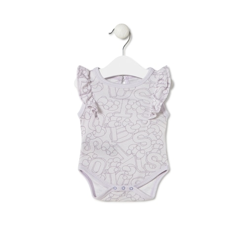 Baby bodysuit with ruffles in Mix lilac image number 0