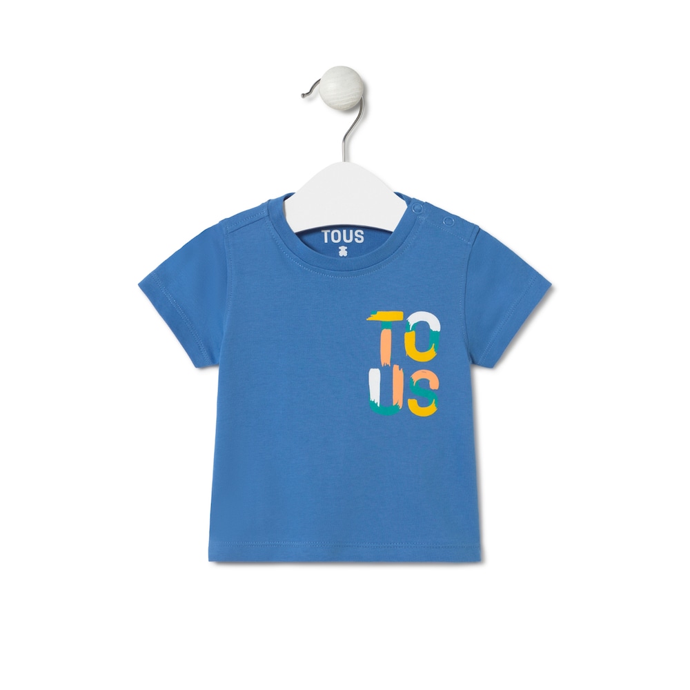 T-shirt with rear TOUS letters in Casual blue