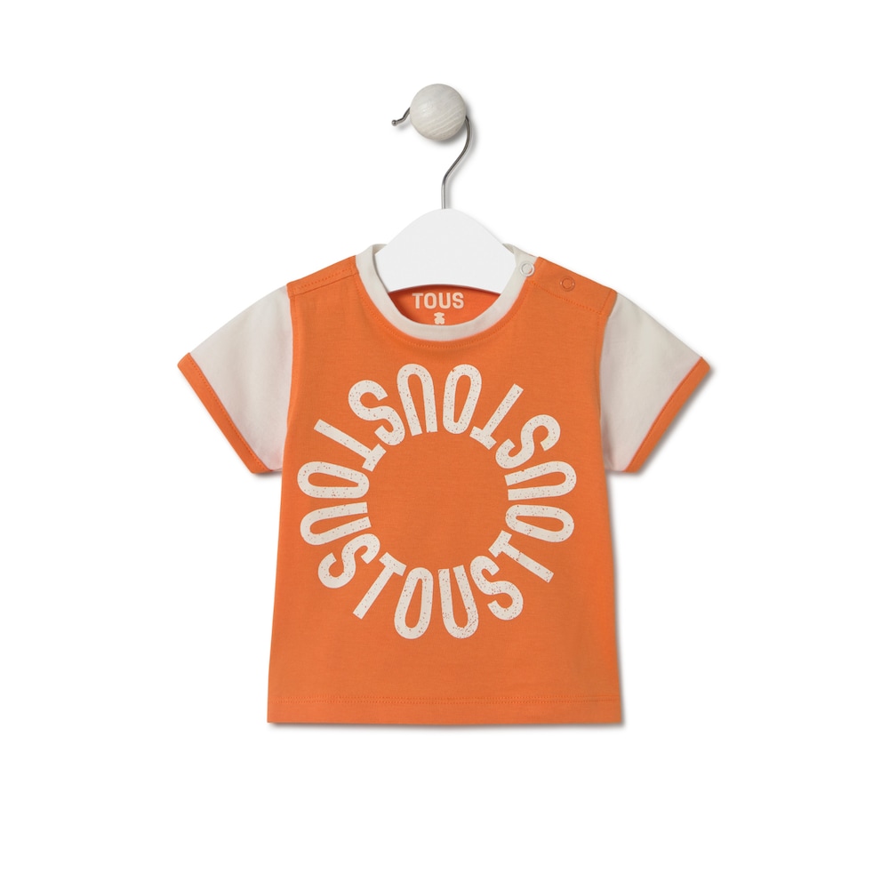 T-shirt with circular TOUS logo in Casual orange