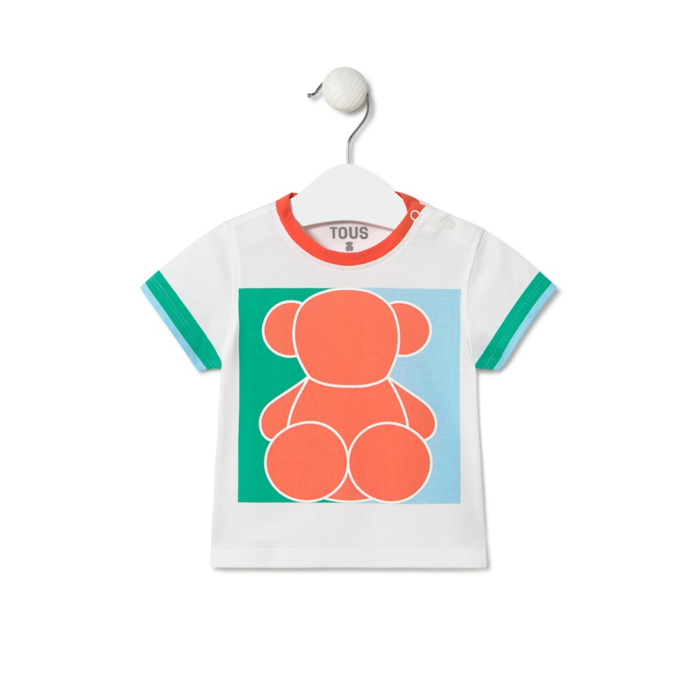 Camiseta Bold Bear Casual blanco
