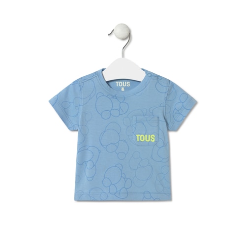 Camisola Bold Bear Casual azul celeste