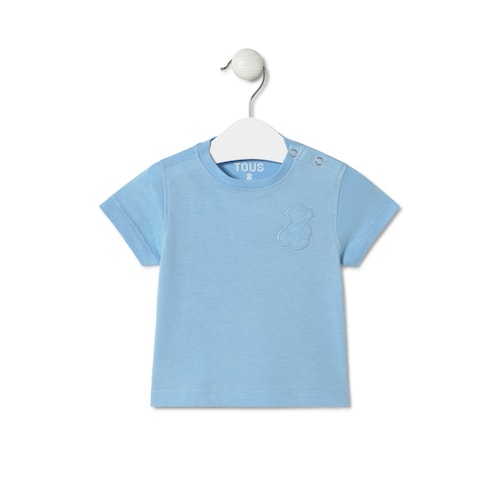 Dyed t-shirt in Casual sky blue