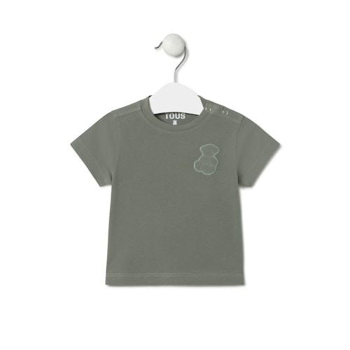 Camisola tingida Casual caqui