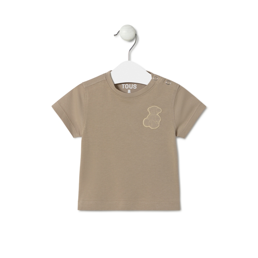 Dyed t-shirt in Casual taupe