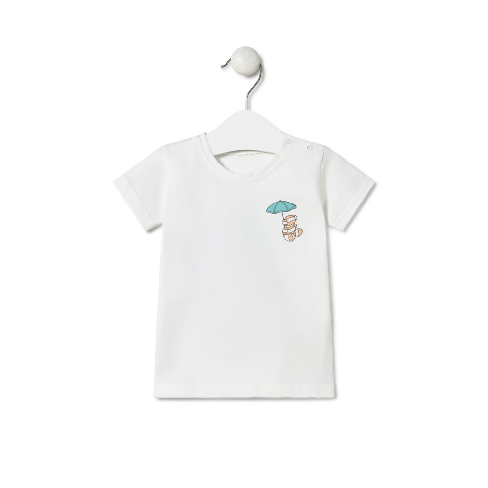Boys beach t-shirt in Candy blue