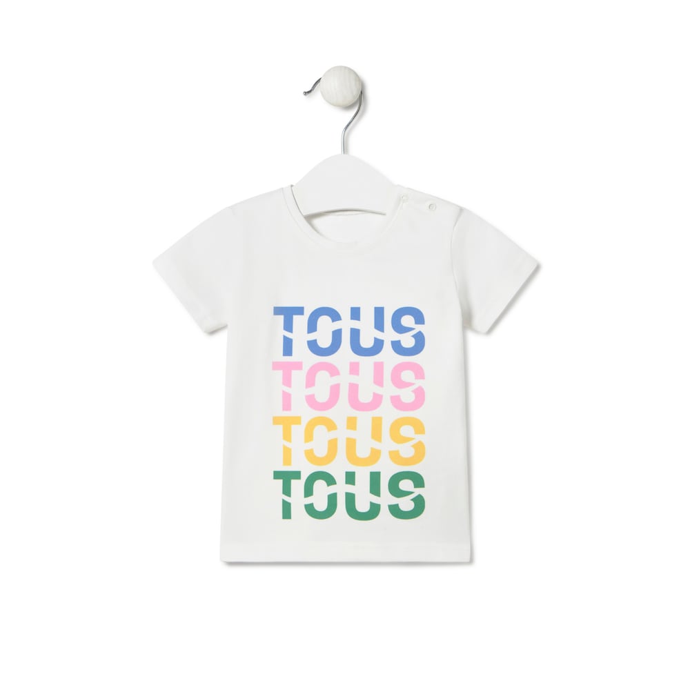 Beach t-shirt in Logo multicolour