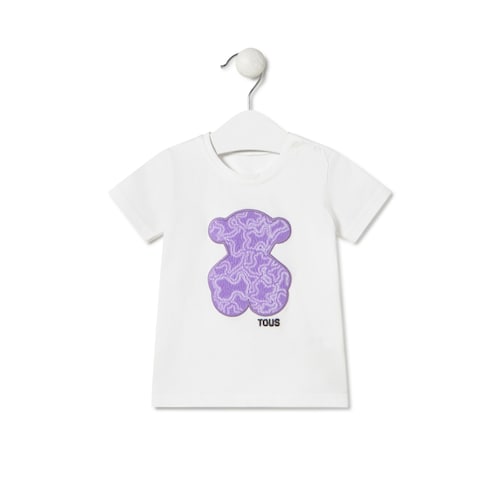 Camisola de praia de menina MKaos lilás