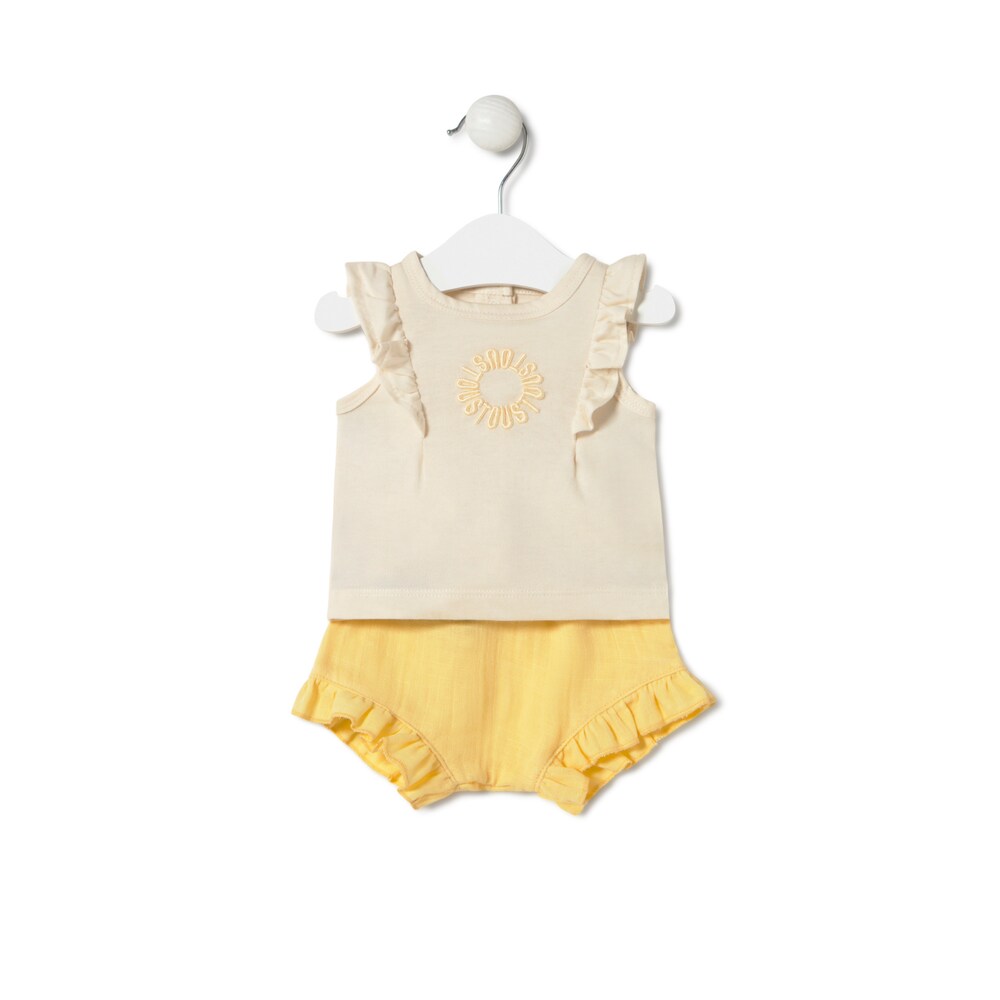 Conjunto de beb&eacute; ni&ntilde;a Classic amarillo image number 0