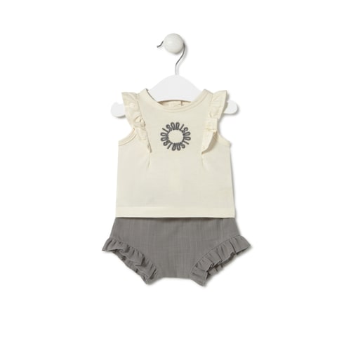 Conjunto de bebé niña Classic gris
