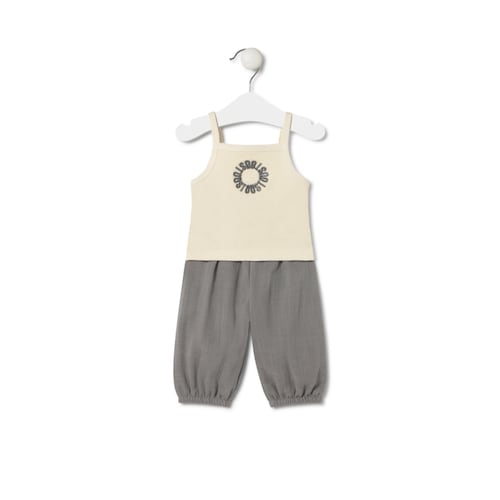 Conjunto de bebé niña Classic gris