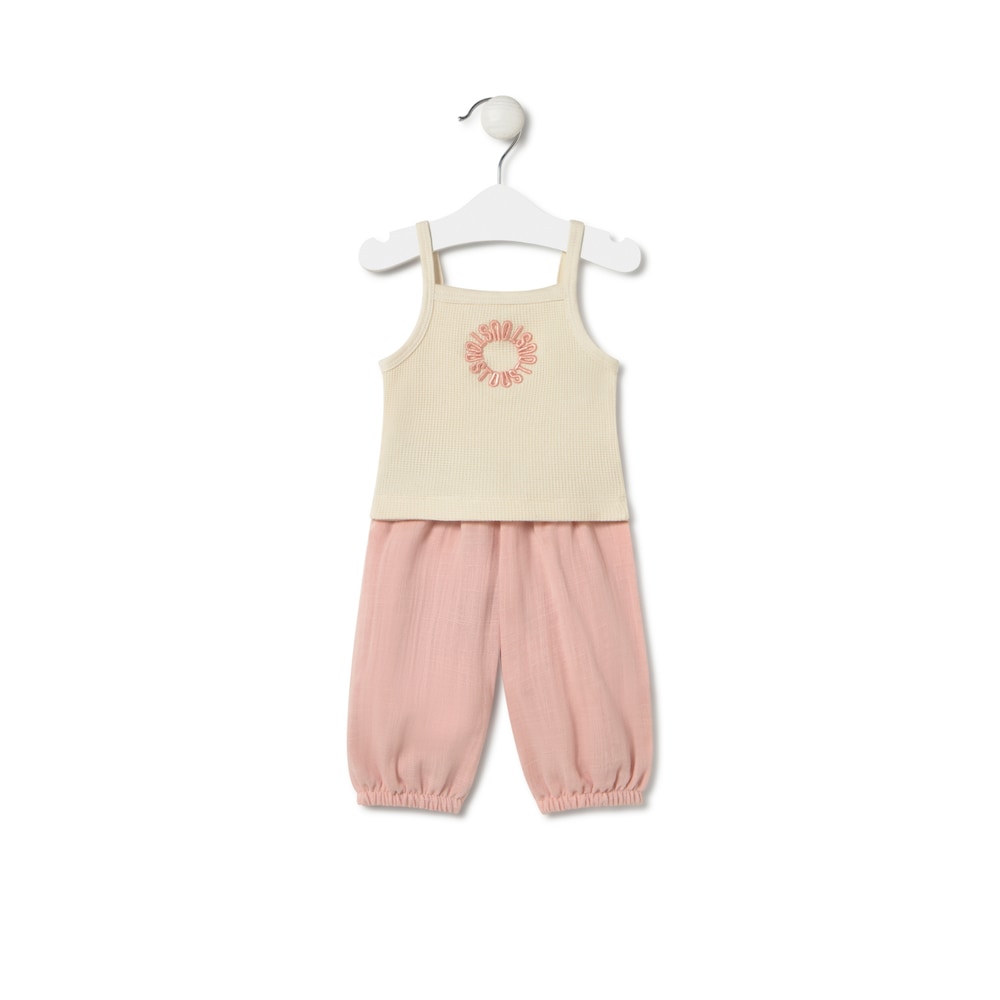 Conjunto de beb&eacute; menina Classic cor-de-rosa