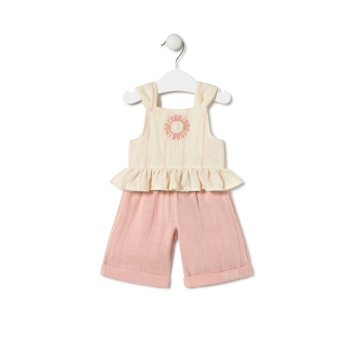 Conjunto de bebé menina Classic cor-de-rosa