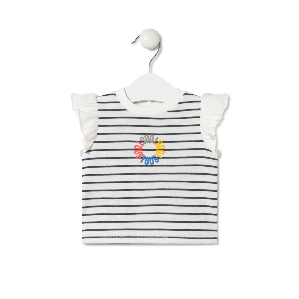 Camisola &agrave;s riscas Navi azul marinho