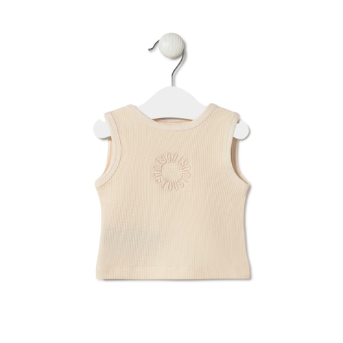 Camiseta sin mangas de bebé Classic crudo