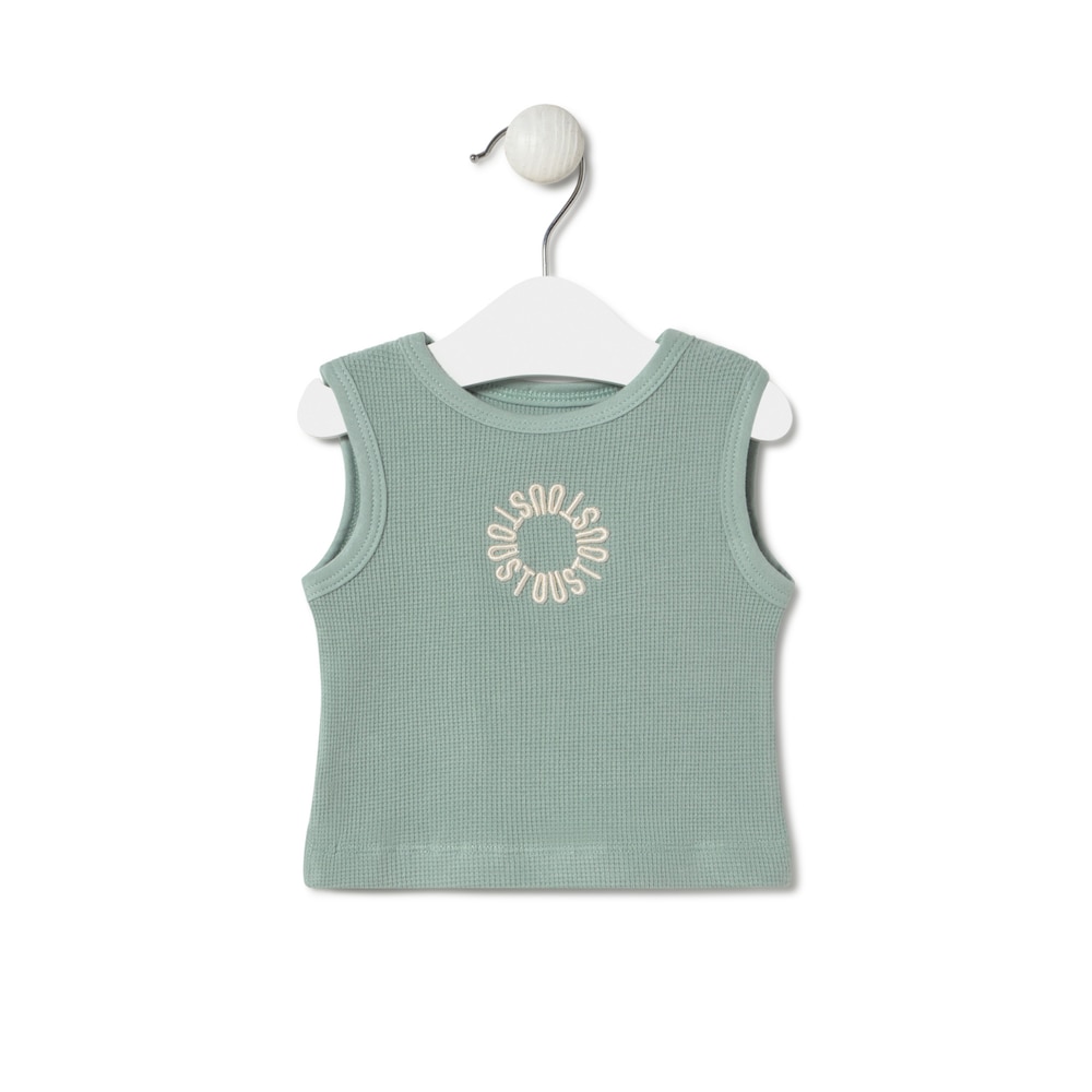 Camisola sem mangas de beb&eacute; Classic bruma