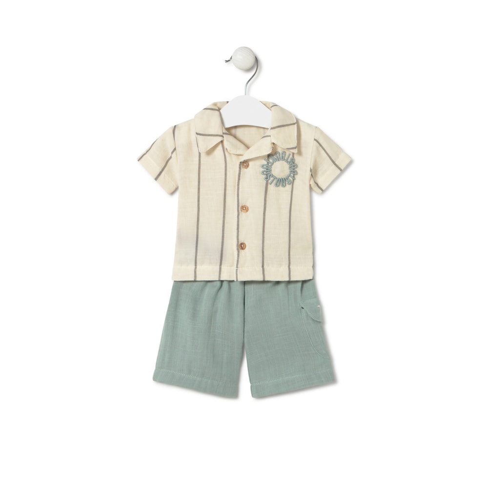 Conjunto de beb&eacute; menino Classic bruma