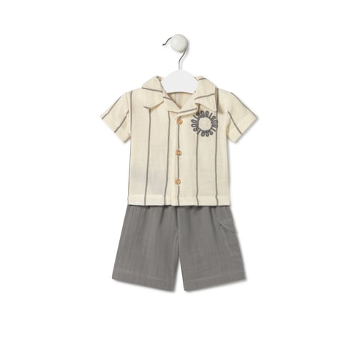 Conjunto de bebé para menino Classic cinzento