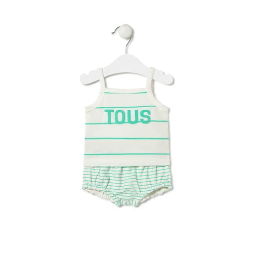 Baby girls sleeveless outfit in Vibrant green image number 0