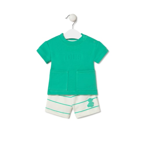 Baby outfit in Vibrant green