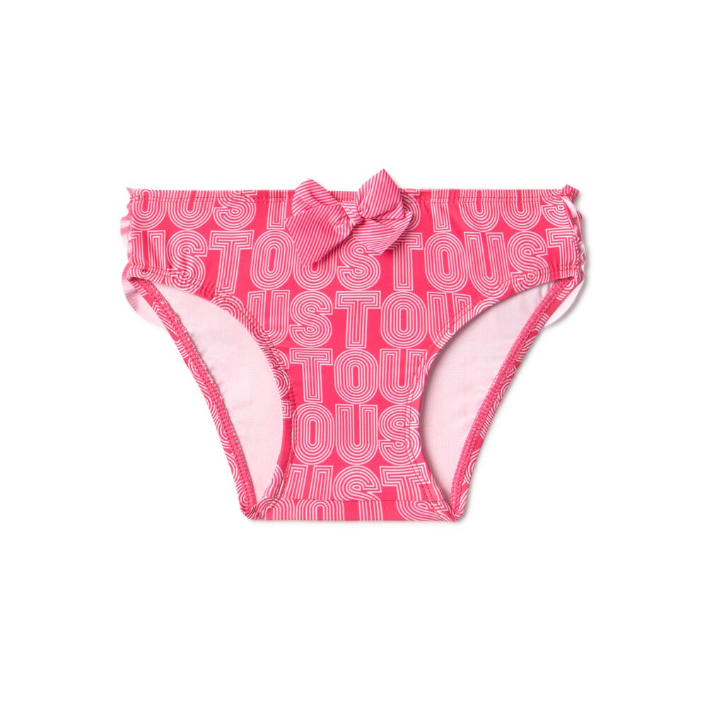 Girls bikini bottoms in Line coral
