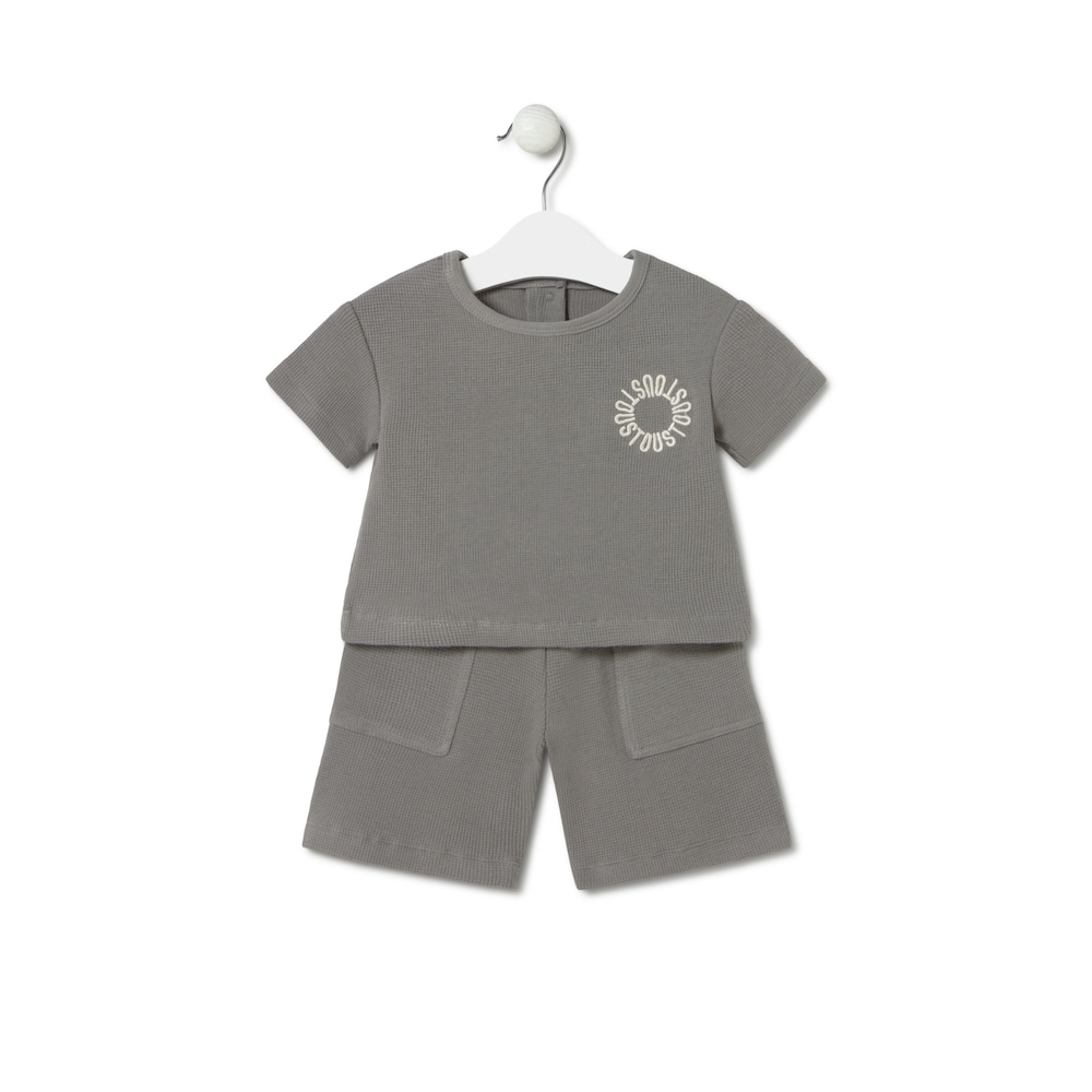 Conjunto de beb&eacute; ni&ntilde;o Classic gris