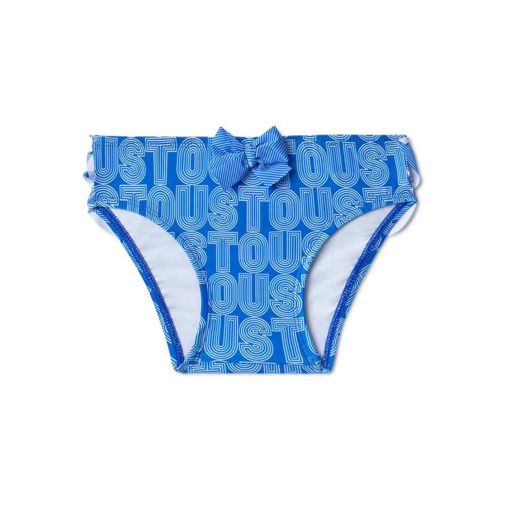 Girls bikini bottoms in Line blue