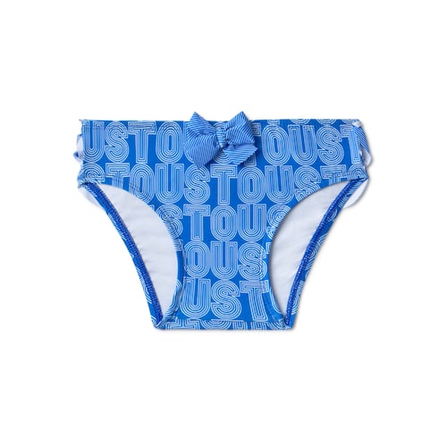 Girls bikini bottoms in Line blue