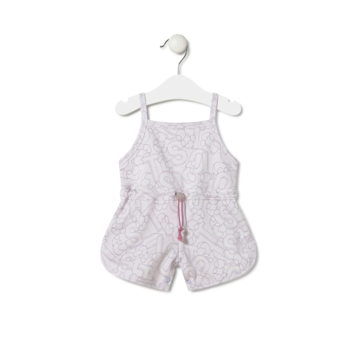 Terry cloth jumpsuit in Mix in lilac