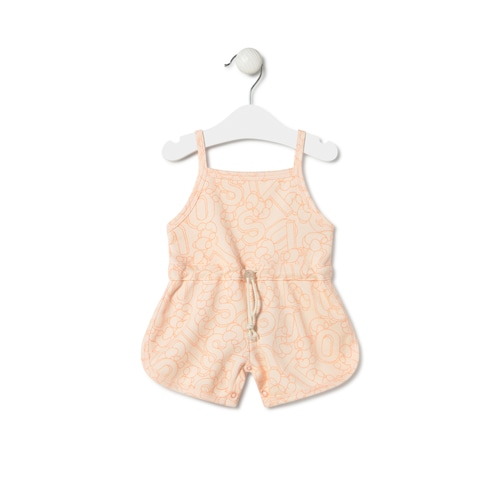 Terry cloth jumpsuit in Mix in orange